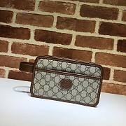 GUCCI GG TRAVEL POUCH WITH INTERLOCKING G 625764 SIZE 22 CM - 1