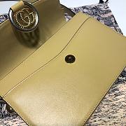 GUCCI GG RING SHOULDER BAG APRICOT LEATHER 589474 SIZE 24 CM - 4