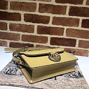 GUCCI GG RING SHOULDER BAG APRICOT LEATHER 589474 SIZE 24 CM - 2
