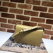 GUCCI GG RING SHOULDER BAG APRICOT LEATHER 589474 SIZE 24 CM - 3