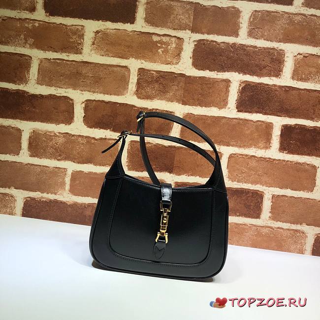 GUCCI JACKIE 1961 MINI SHOULDER BAG BLACK 637091 SIZE 19 CM - 1
