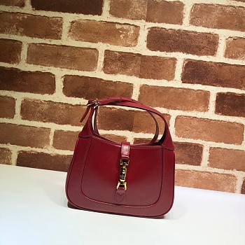 GUCCI JACKIE 1961 MINI SHOULDER BAG RED 637091 SIZE 19 CM