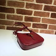 GUCCI JACKIE 1961 MINI SHOULDER BAG RED 637091 SIZE 19 CM - 3