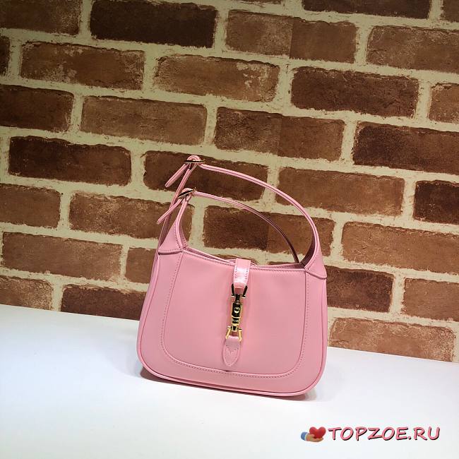 GUCCI JACKIE 1961 MINI SHOULDER BAG LIGHT PINK 637091 SIZE 19 CM - 1