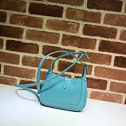 GUCCI JACKIE 1961 MINI SHOULDER BAG LIGHT BLUE 637091 SIZE 19 CM - 6