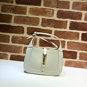 GUCCI JACKIE 1961 MINI SHOULDER BAG WHITE 637091 SIZE 19 CM - 1