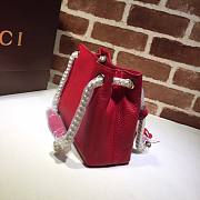 GUCCI SOHO CHAIN TASSEL SMALL SHOULDER BAG RED 387043 SIZE 25 CM - 6