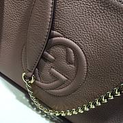 GUCCI SOHO CHAIN TASSEL SMALL SHOULDER BAG DUSTY PINK 387043 SIZE 25 CM - 3