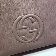 GUCCI SOHO CHAIN TASSEL SMALL SHOULDER BAG DUSTY PINK 387043 SIZE 25 CM - 2