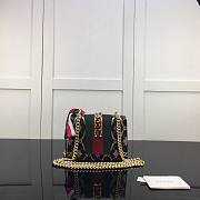 GUCCI SYLVIE MINI CHAIN BAG BLACK 431666 SIZE 19 CM - 6