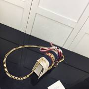 GUCCI SYLVIE MINI CHAIN BAG WHITE 431666 SIZE 19 CM - 4