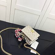 GUCCI SYLVIE MINI CHAIN BAG WHITE 431666 SIZE 19 CM - 2