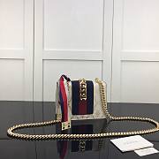 GUCCI SYLVIE MINI CHAIN BAG WHITE 431666 SIZE 19 CM - 3