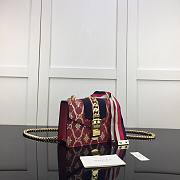 GUCCI SYLVIE MINI CHAIN BAG RED 431666 SIZE 19 CM - 3