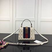 GUCCI SYLVIE MINI HANDLE CHAIN BAG WHITE 470270 SIZE 20 CM - 4