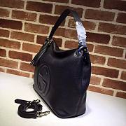 GUCCI SOHO CHAIN TASSEL SHOULDER BAG BLACK 408825 SIZE 35 CM - 6