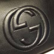 GUCCI SOHO CHAIN TASSEL SHOULDER BAG BLACK 408825 SIZE 35 CM - 2