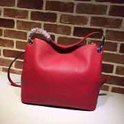 GUCCI SOHO CHAIN TASSEL SHOULDER BAG RED 408825 SIZE 35 CM - 5