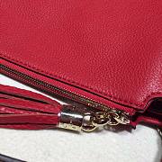 GUCCI SOHO CHAIN TASSEL SHOULDER BAG RED 408825 SIZE 35 CM - 2