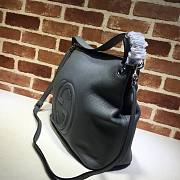 GUCCI SOHO CHAIN TASSEL SHOULDER BAG GRAY 408825 SIZE 35 CM - 3