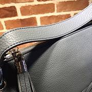GUCCI SOHO CHAIN TASSEL SHOULDER BAG GRAY 408825 SIZE 35 CM - 2