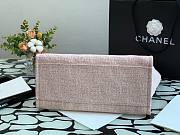 CHANEL DEAUVILLE TOTE BAG PINK 38 CM - 4