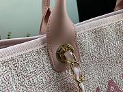 CHANEL DEAUVILLE TOTE BAG PINK 38 CM - 2