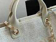 CHANEL DEAUVILLE TOTE BAG WHITE 38 CM - 5