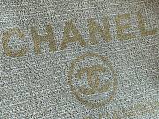 CHANEL DEAUVILLE TOTE BAG WHITE 38 CM - 6