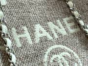 CHANEL DEAUVILLE TOTE BAG GRAY 38 CM - 6
