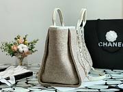 CHANEL DEAUVILLE TOTE BAG GRAY 38 CM - 3