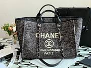 CHANEL DEAUVILLE TOTE BAG BLACK 38 CM - 2