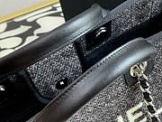 CHANEL DEAUVILLE TOTE BAG BLACK 38 CM - 3