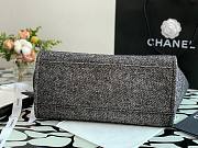 CHANEL DEAUVILLE TOTE BAG BLACK 38 CM - 4