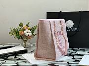 CHANEL DEAUVILLE TOTE BAG PINK 34 CM - 6