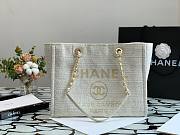 CHANEL DEAUVILLE TOTE BAG WHITE 34 CM - 1