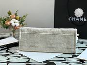 CHANEL DEAUVILLE TOTE BAG WHITE 34 CM - 3