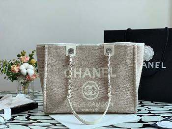 CHANEL DEAUVILLE TOTE BAG GRAY 34 CM