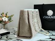 CHANEL DEAUVILLE TOTE BAG GRAY 34 CM - 4