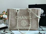 CHANEL DEAUVILLE TOTE BAG GRAY 34 CM - 6