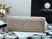 CHANEL DEAUVILLE TOTE BAG GRAY 34 CM - 3