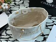 CHANEL DEAUVILLE TOTE BAG WHITE 34 CM - 6