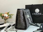 CHANEL DEAUVILLE TOTE BAG BLACK 34 CM - 6