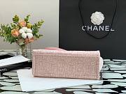 CHANEL DEAUVILLE TOTE BAG PINK 28 CM - 2