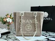 CHANEL DEAUVILLE TOTE BAG GRAY 28 CM - 1