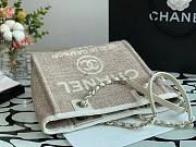 CHANEL DEAUVILLE TOTE BAG GRAY 28 CM - 4