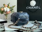 CHANEL SMALL VANITY CASE DARK BLUE SIZE15 CM - 5