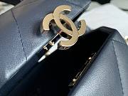 CHANEL SMALL VANITY CASE DARK BLUE SIZE15 CM - 6