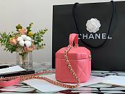 CHANEL SMALL VANITY CASE PINK SIZE 15 CM - 5