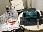 CHANEL MINI 2.55 TASCHE TIFFANY BLUE AS0874 SIZE 15,5 × 20 × 6 CM - 6
